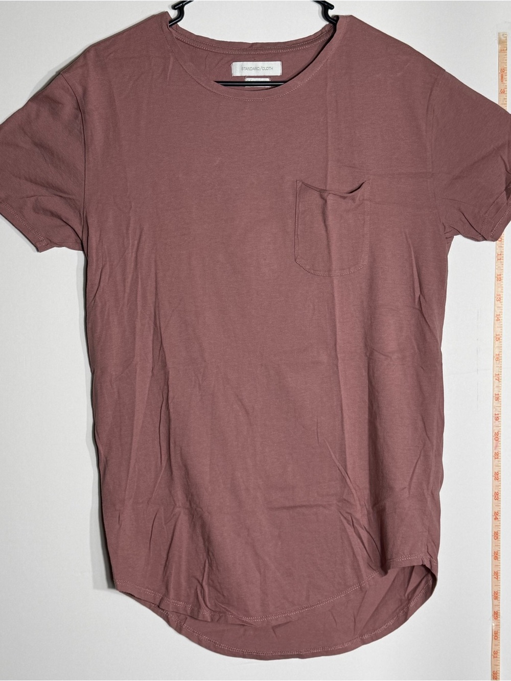 Standard cloth Men's Pocket T-Shirt in Dusty Rose